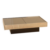Table basse "Bar" par Willy Rizzo pour Cidue 70's