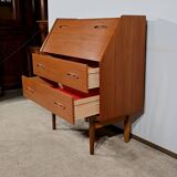 Secrétaire en Teck, estampillé LB Kofod-Larsen, Danemark – 1960