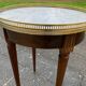 Marble bouillotte table