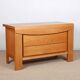 Vintage chest of drawers in solid elm from the 1980s.