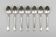 Set of 6 Christofle Marly model moka spoons – silver-plated – 10 cm