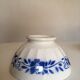 Country XL bowl in old faience blue flower décor