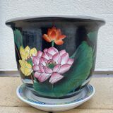 Cache pot and chinese saucer XXeme