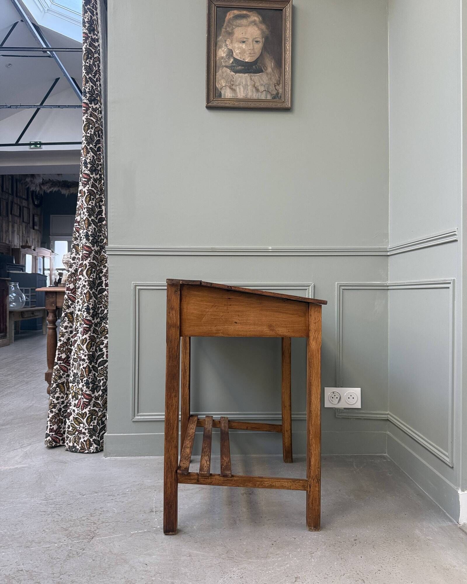 Antique wooden desk for children (renovated)