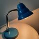 Vintage blue metal table lamp