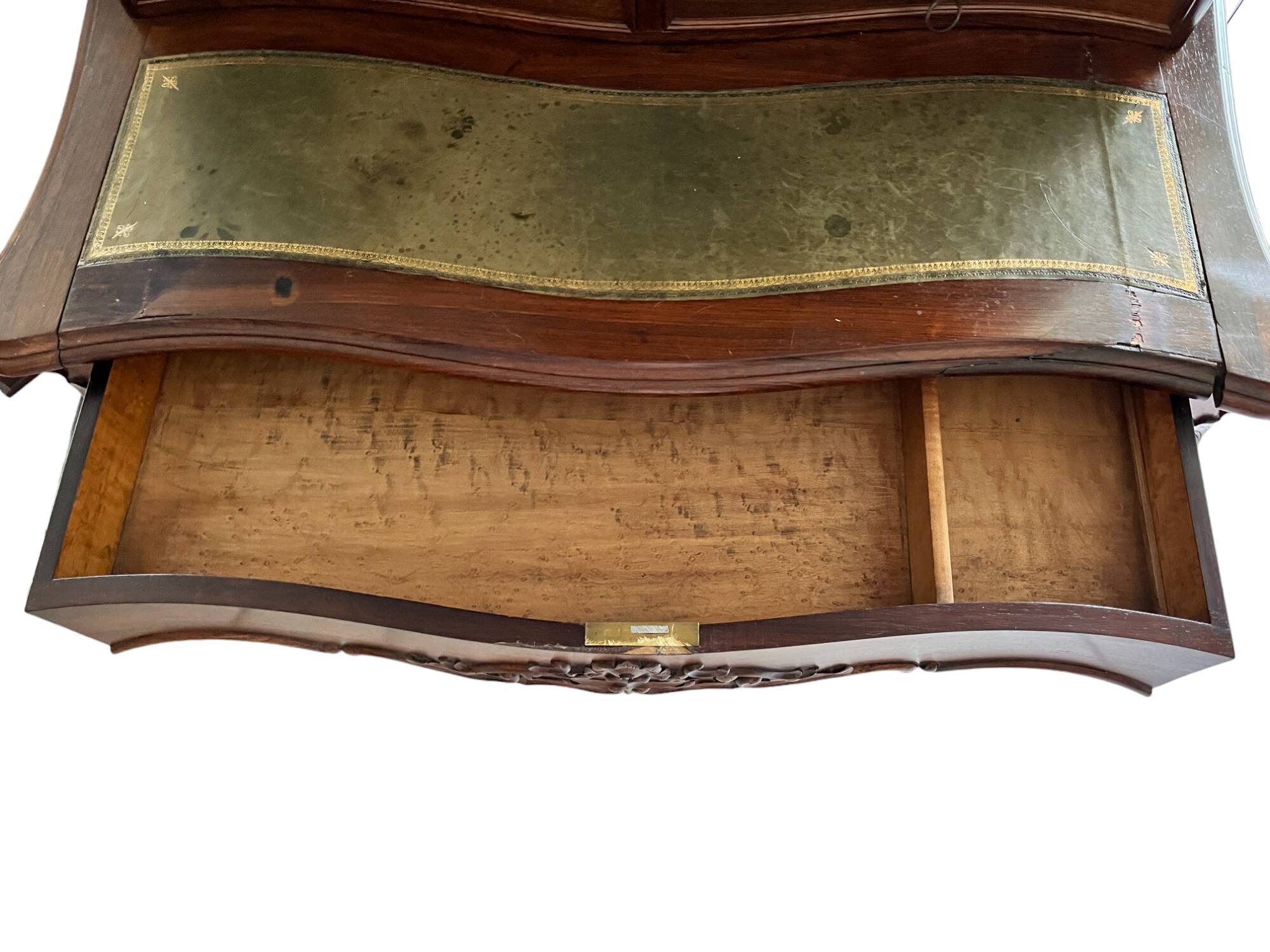 English mahogany tiered desk late 19th century