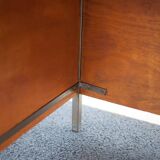 Wood and metal desk and formica top, 50