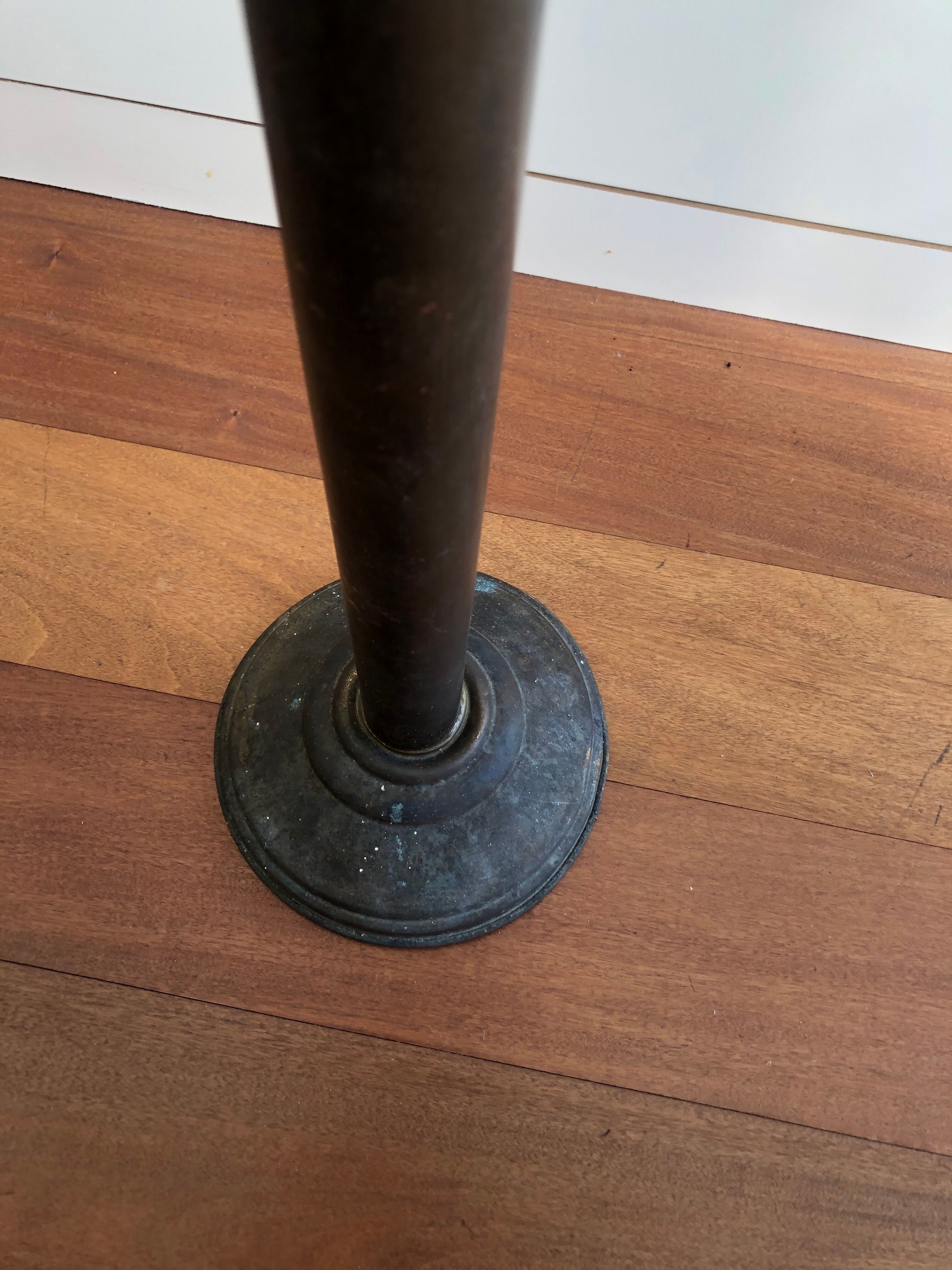 Brass standing ashtray