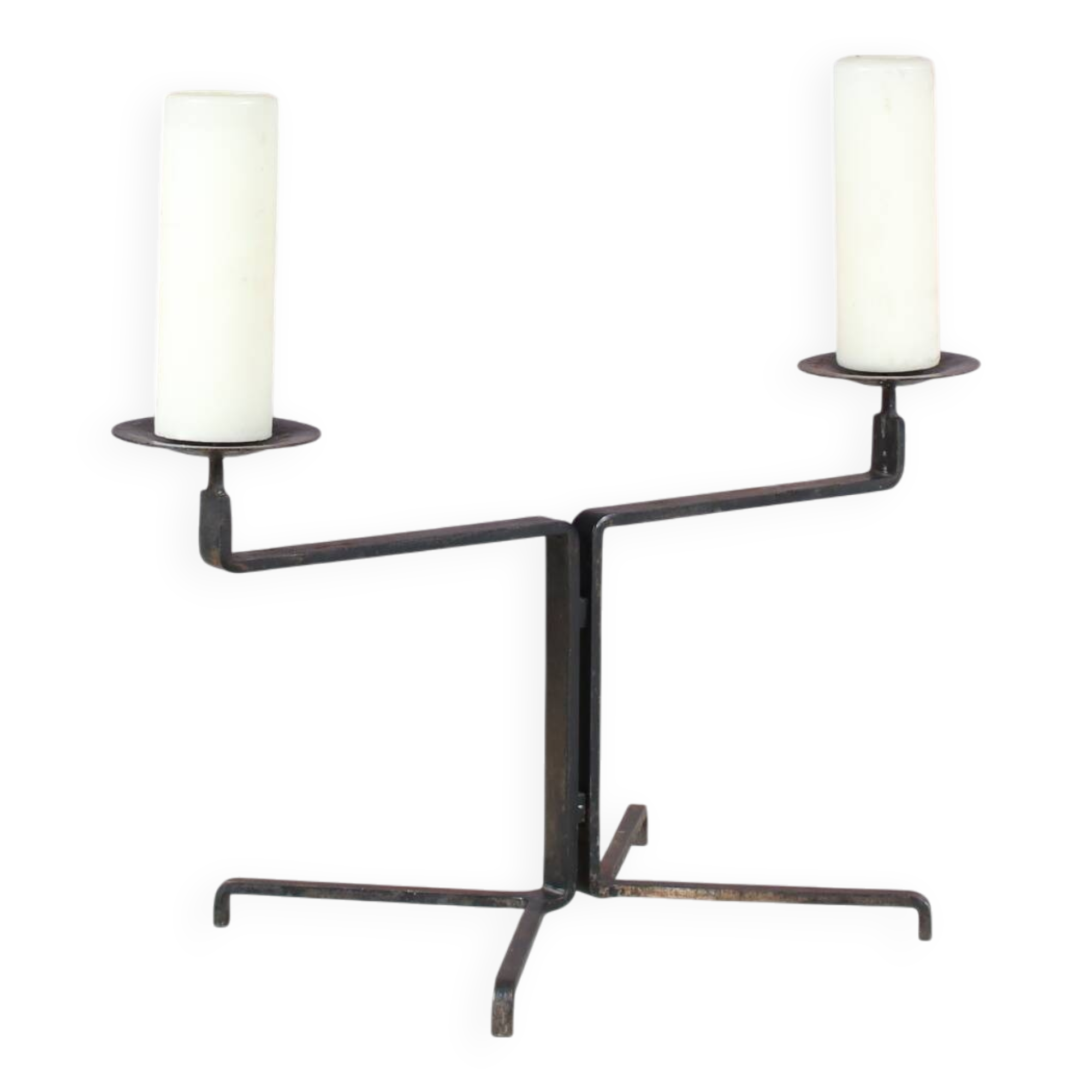 1950s Large brutalist candle holder from the Netherlands