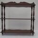 Old turned wood shelf, walnut color