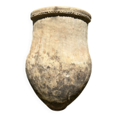 Ancient terracotta pottery jar from the 19th century
