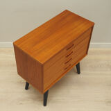 Teak chest of drawers, Danish design, 1970s, production: Denmark