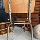 Old children's school chair wood and metal
