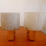 Pair of perspex wall lamps, 1960