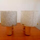 Pair of perspex wall lamps, 1960