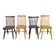 4 Scandinavian chairs with bars from the 60s