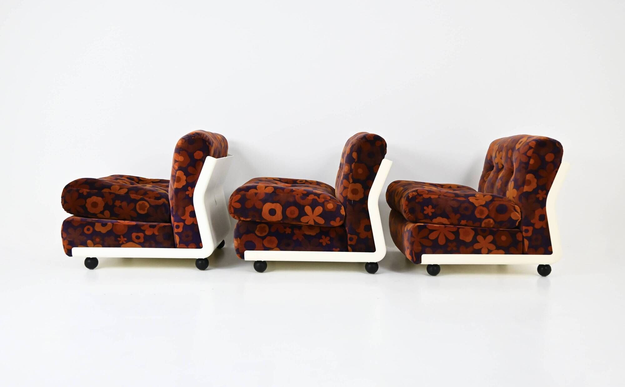 Set of 3 Amanta Armchairs by Mario Bellini for C&B Italia, 1960s