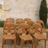 Set of 10 Massonet chairs