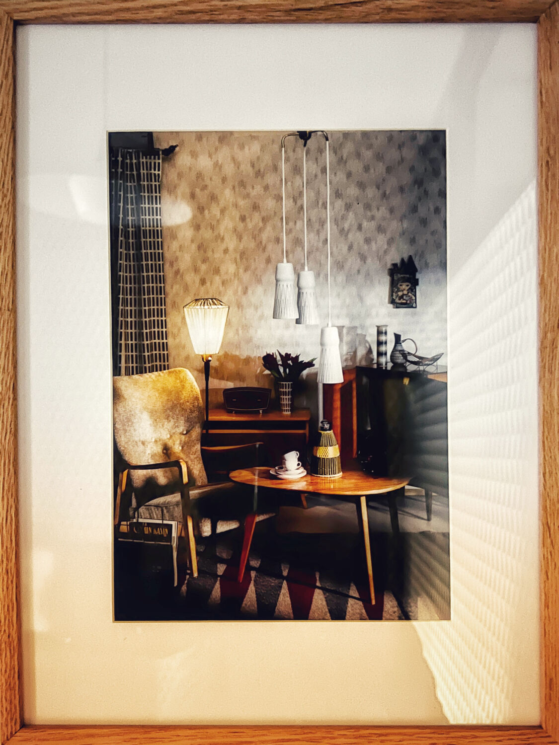 Finnish design interior framed photo in color