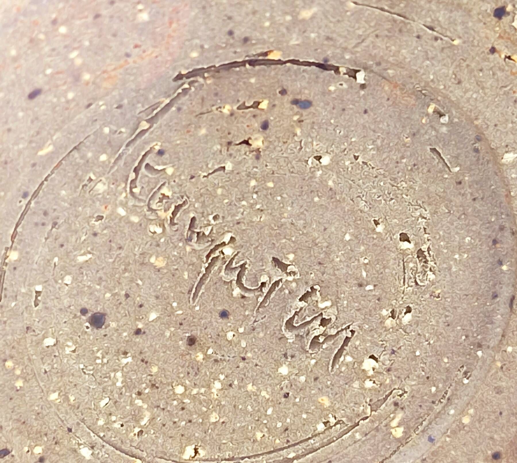 Stoneware teapot - to be identified