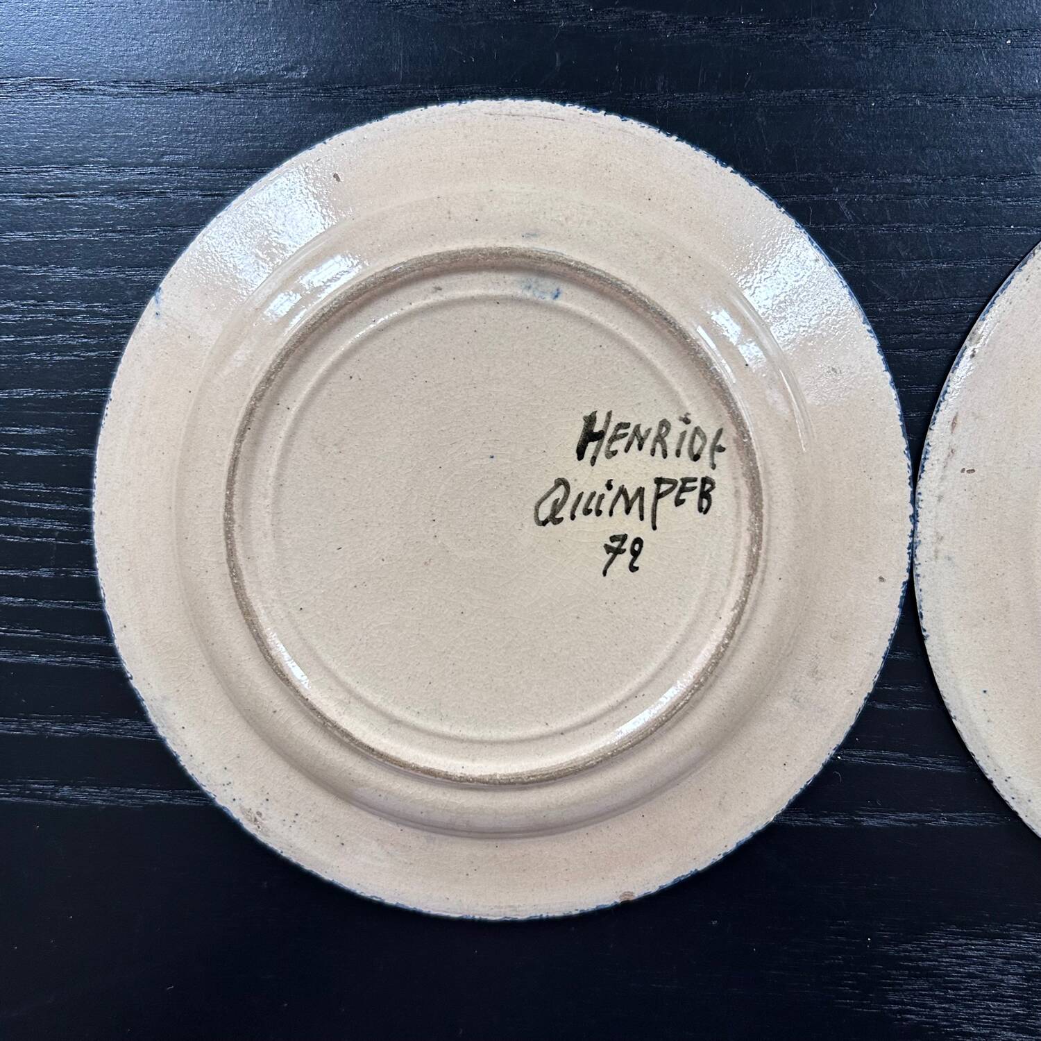 Pair of Henriot Quimper plates