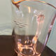 Vintage glass table service, square base and gold trim – Years