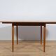 Table à manger ronde danoise vintage en teck, 1970s