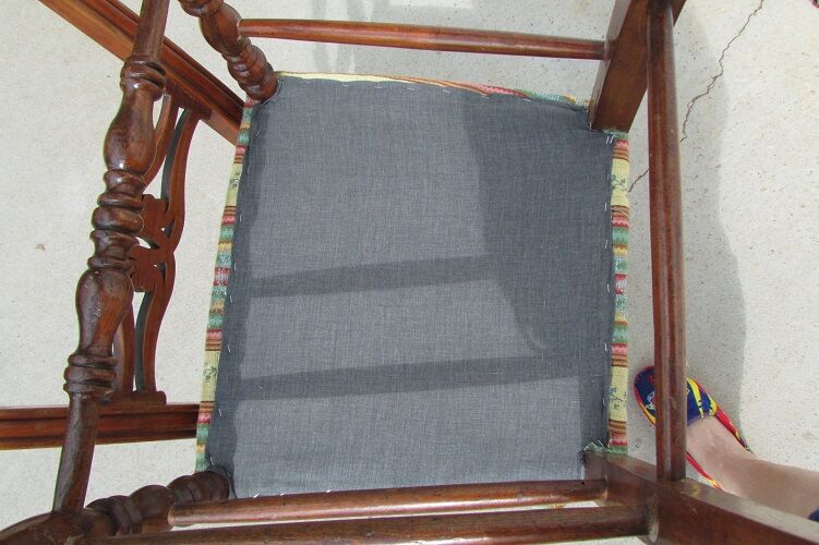 Series of 6 chairs, cherry, 19th