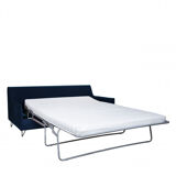 4-seater sofa convertible in velvet feet black pins