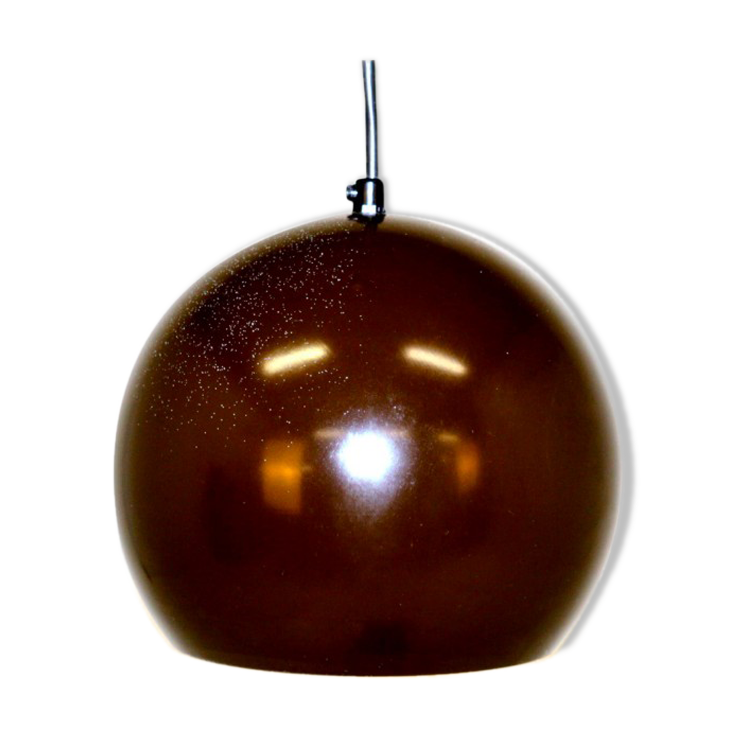 Metal spherical hanging lamp, Sweden, 1970