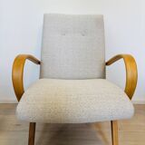 Fully Restored Mid-Century Armchair by Jaroslav Smidek for Ton, Czechoslova