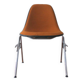 Chaise en fibre de verre et hopsack par Charles et Ray Eames pour Hermann Miller, 1970