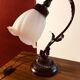 Lampe fleur en tôle, années 50
