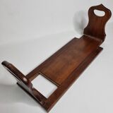 Solid wood bookends with zipper, folding, 1900