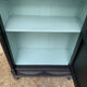 Armoire parisienne vitrée noire et vert grisé 150cm