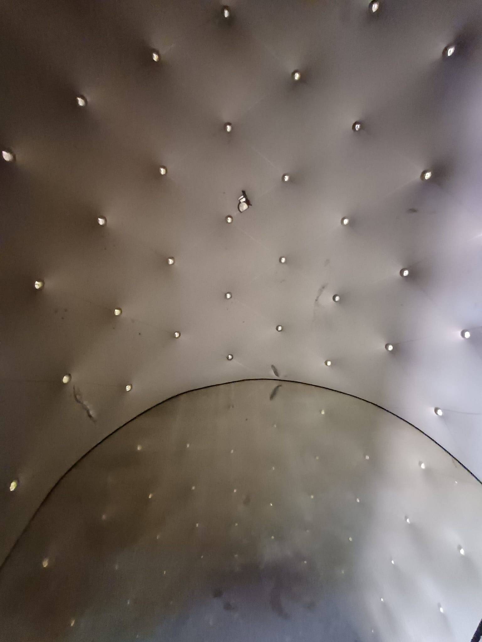 Vintage 1950s TV cabinet, with tapered legs.