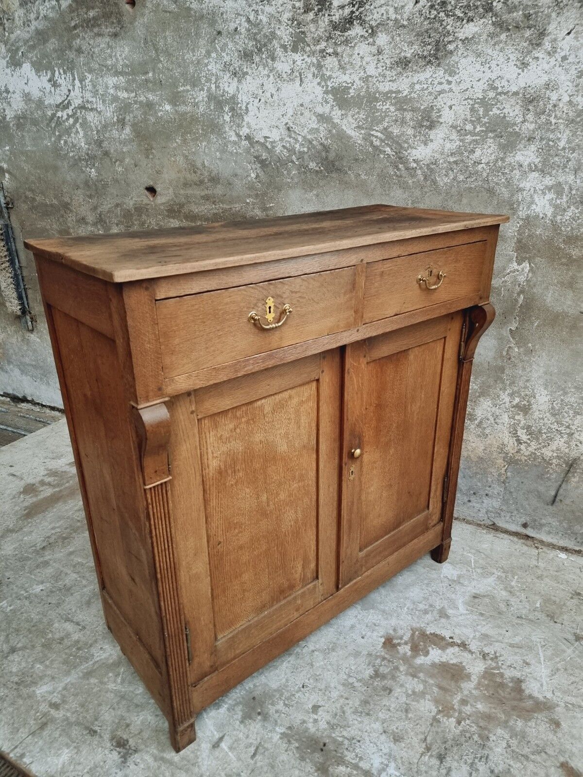 Antique cabinet oak 19th century sideboard