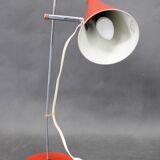 1960s Josef Hurka Red Table Lamp for Lidokov , Czechoslovakia