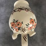 Gargoulette Cantir in ceramic with floral paint decoration