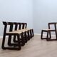 6 chaises de salle à manger Mario Sabot, Italie années 1970
