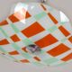 Mid-Century Czech Glass Pendant Lamps with Colorful Decor, 1970s, Set of 6
