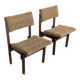 Pair of Rietveld Style Chairs with Adjustable Seat and Backrest, 1950s