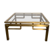Guy Lefèvre's gilded metal coffee table for Maison Jansen, 1970