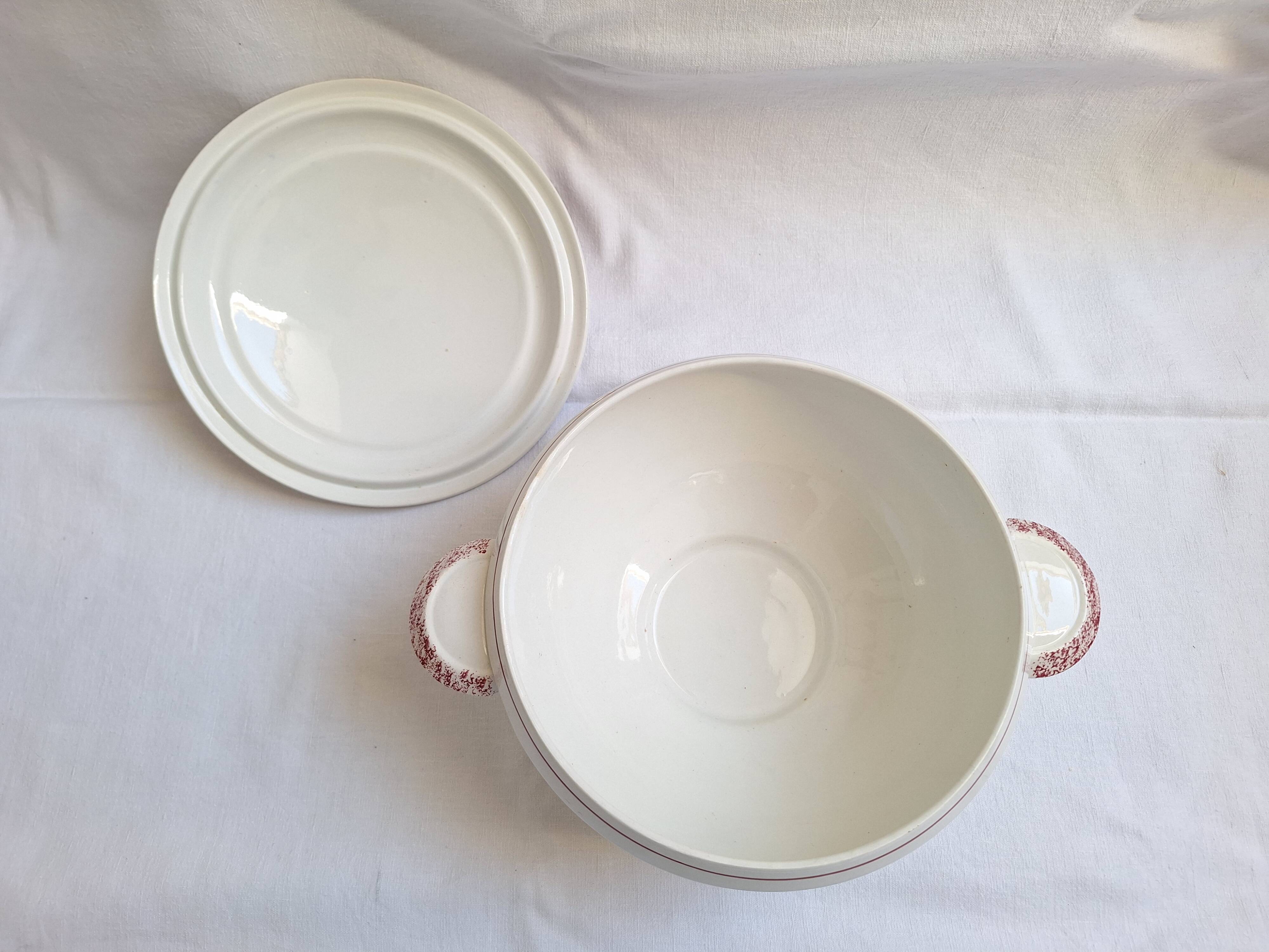 Pink Badonviller tureen