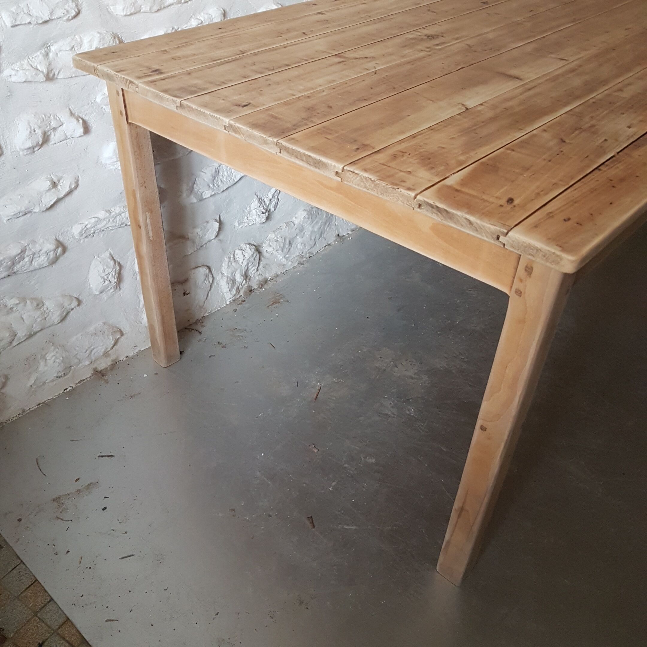 Restored farm table
