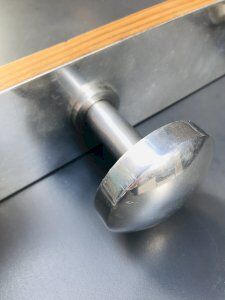 Vintage chrome metal wall hook