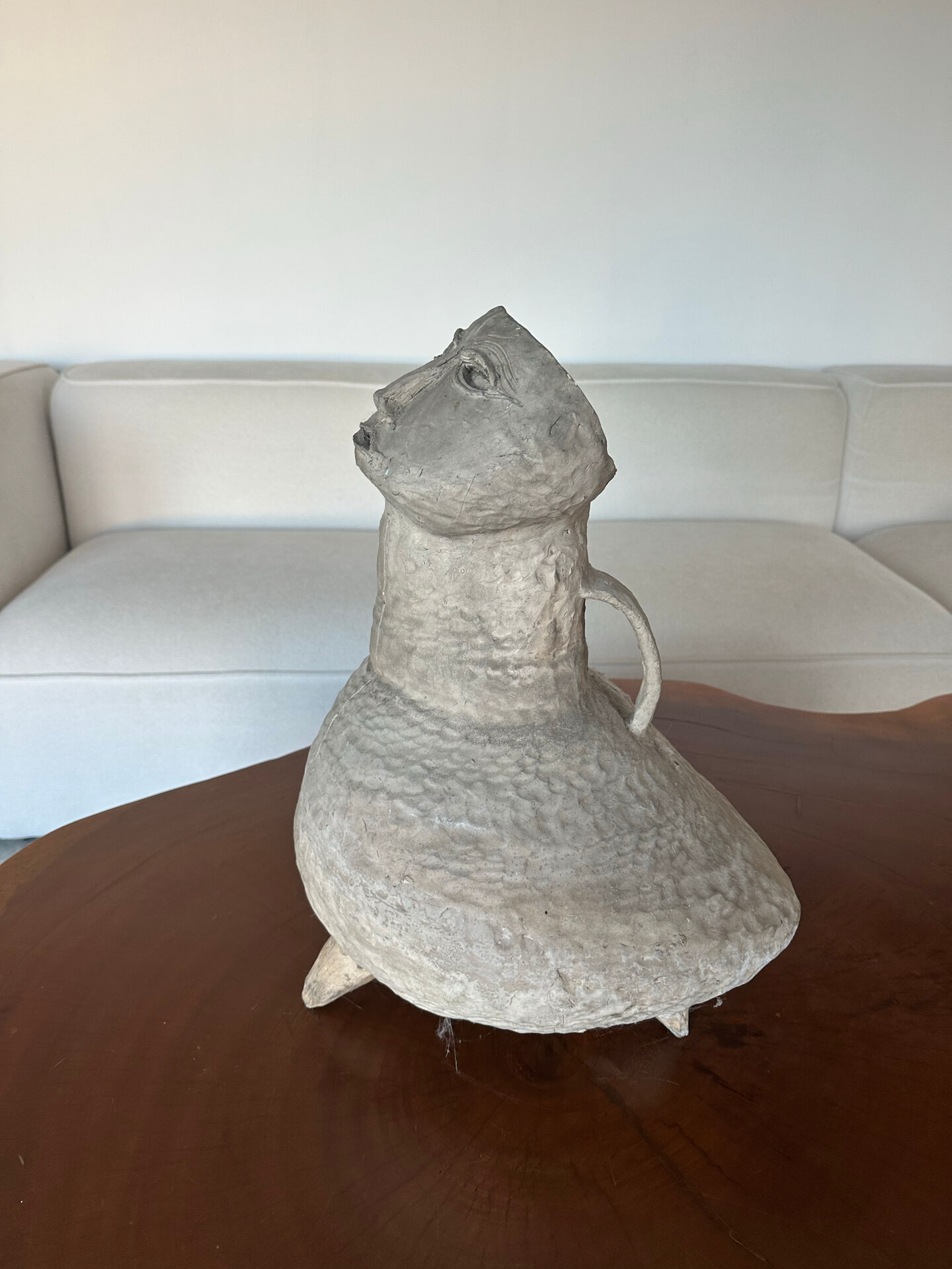 Large zoomorphic ceramic vase