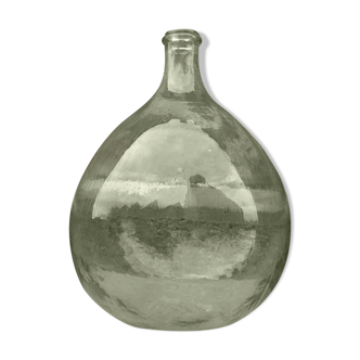 Demijohn in transparent glass, 10-litre capacity, half john