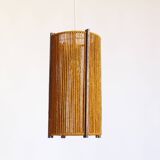 Large Danish Mid-Century Sisal Pendant lamp by Temde