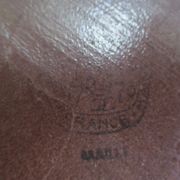 Plat de service ovale en grès de niderviller.modèle maille vintage